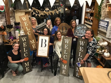 Interchangeable welcome sign