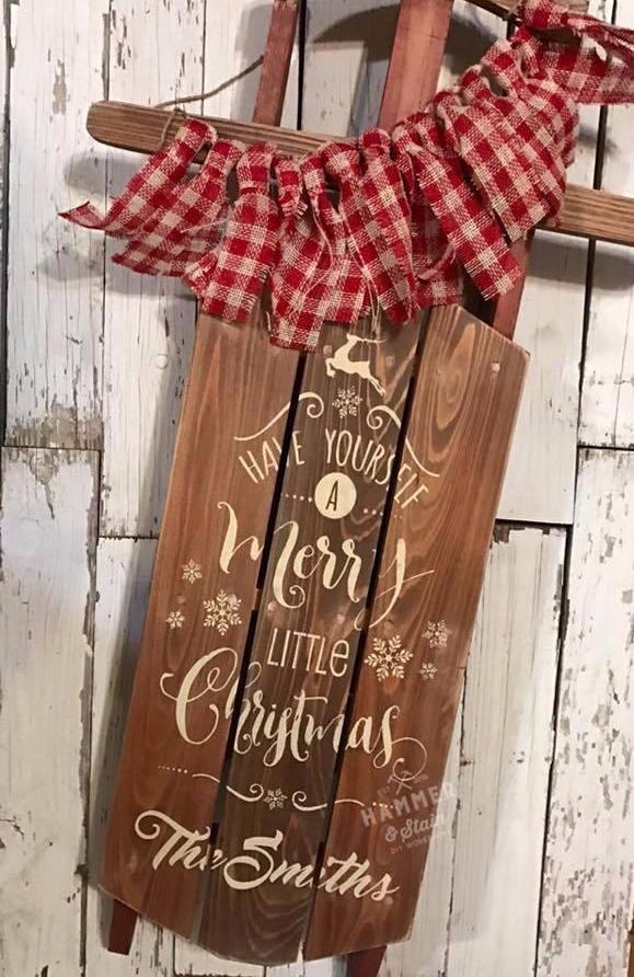 Decorative sled
