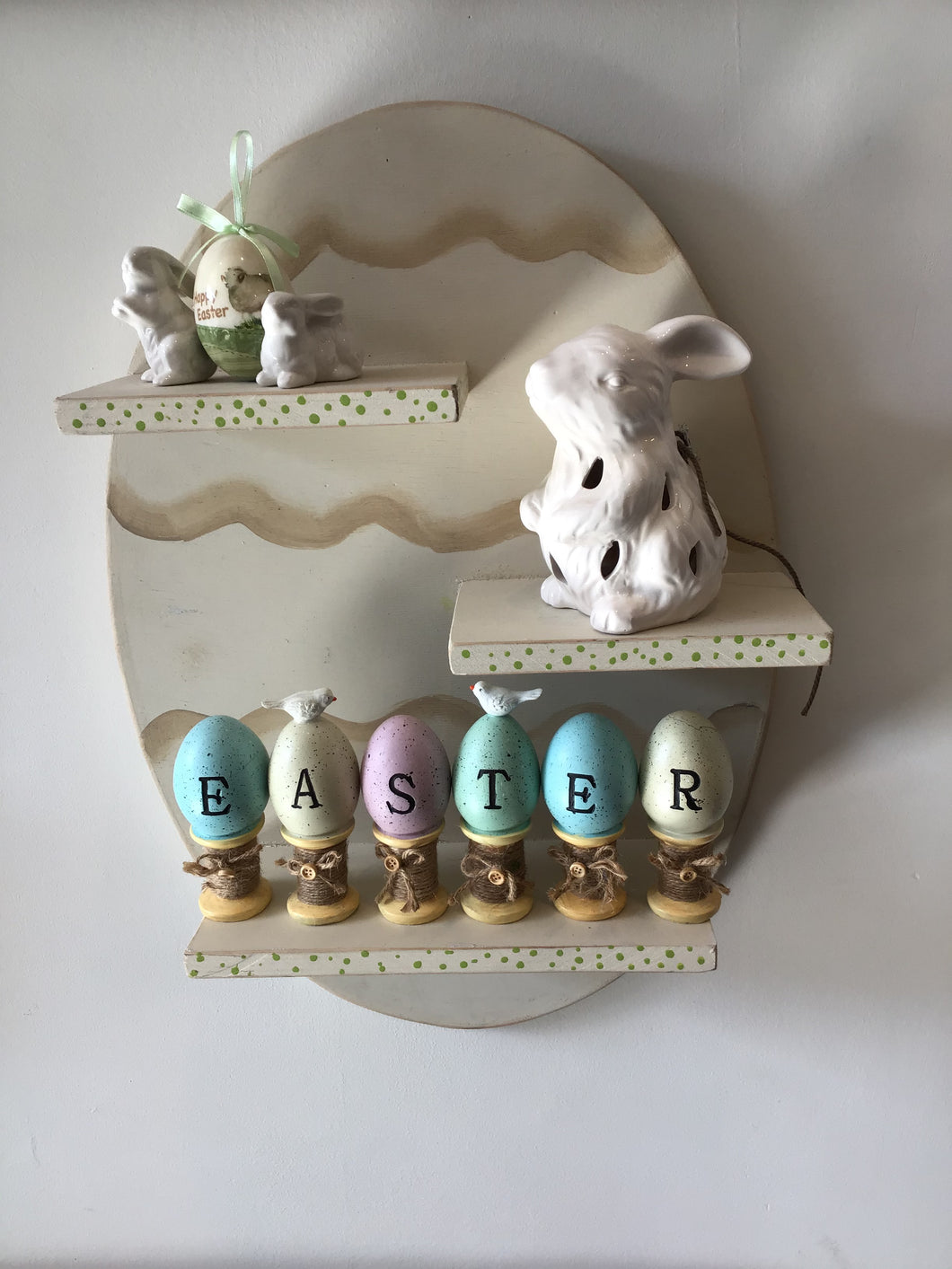 Easter egg shelf